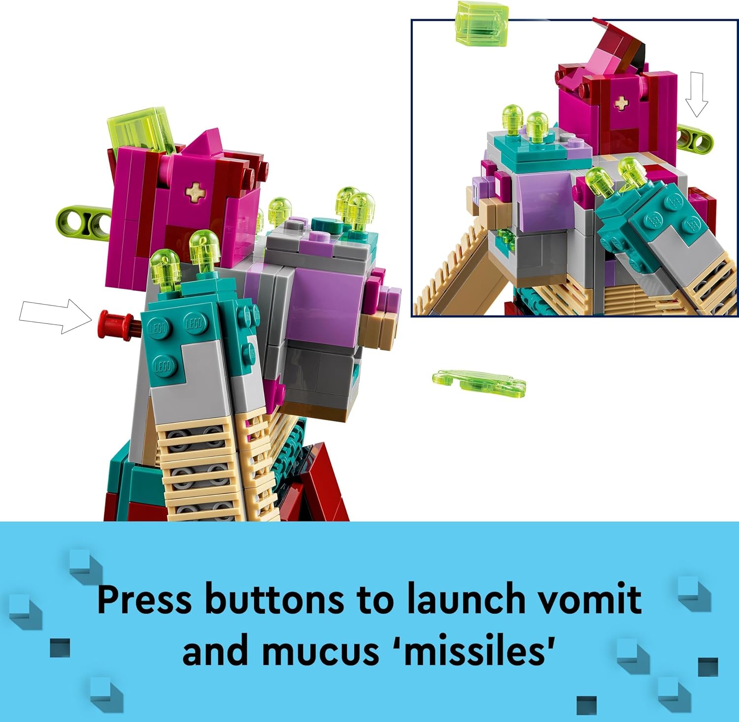 LEGO Minecraft Legends The Devourer Showdown Set featuring Popular Characters, Building Toys for Kids, Boys & Girls aged 8 Plus with Figures and Diamond Sword, Gift for Gamers 21257 - Image 5