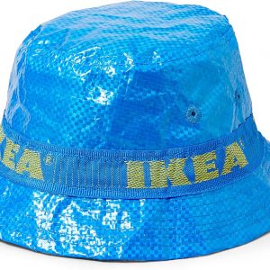 This dark grey IKEA hat is pure style—featuring a subtle embroidered logo right on the front. It pops against the clean white background, making it an eye-catcher for sure. Would rock with just about anything.
