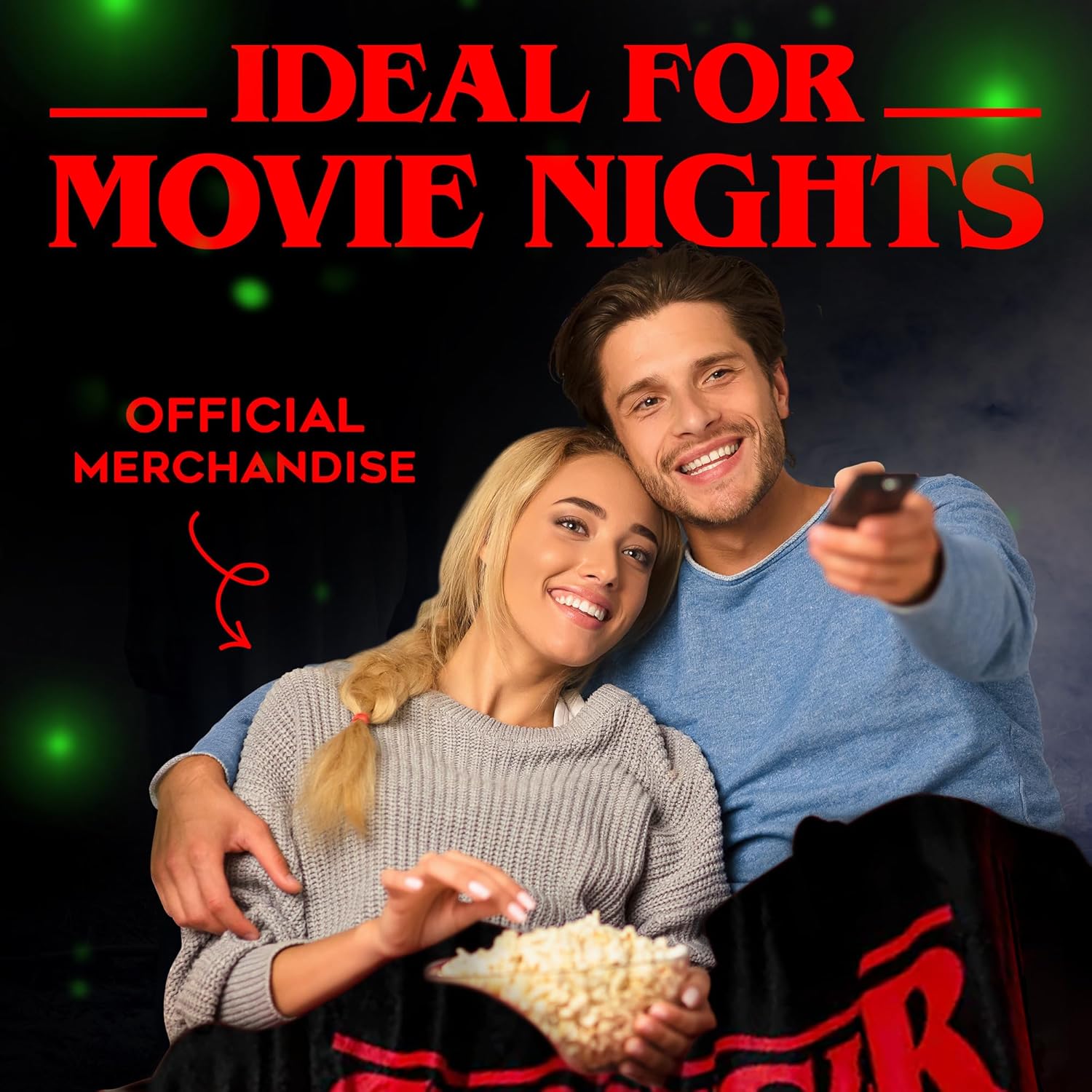 Stranger Things Blanket Throw Bedroom Accessories Fleece Blanket, Hellfire Club Soft Warm Winter Bed Throw 150 x 130cm Official Merch (Red) - Image 7