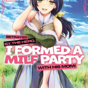 Cover art for a milf manga, spotlighting a striking mature woman—she's in a sultry pose, full of attitude. Bright, bold colours jump out, making the scene pop. A real head-turner, for sure.