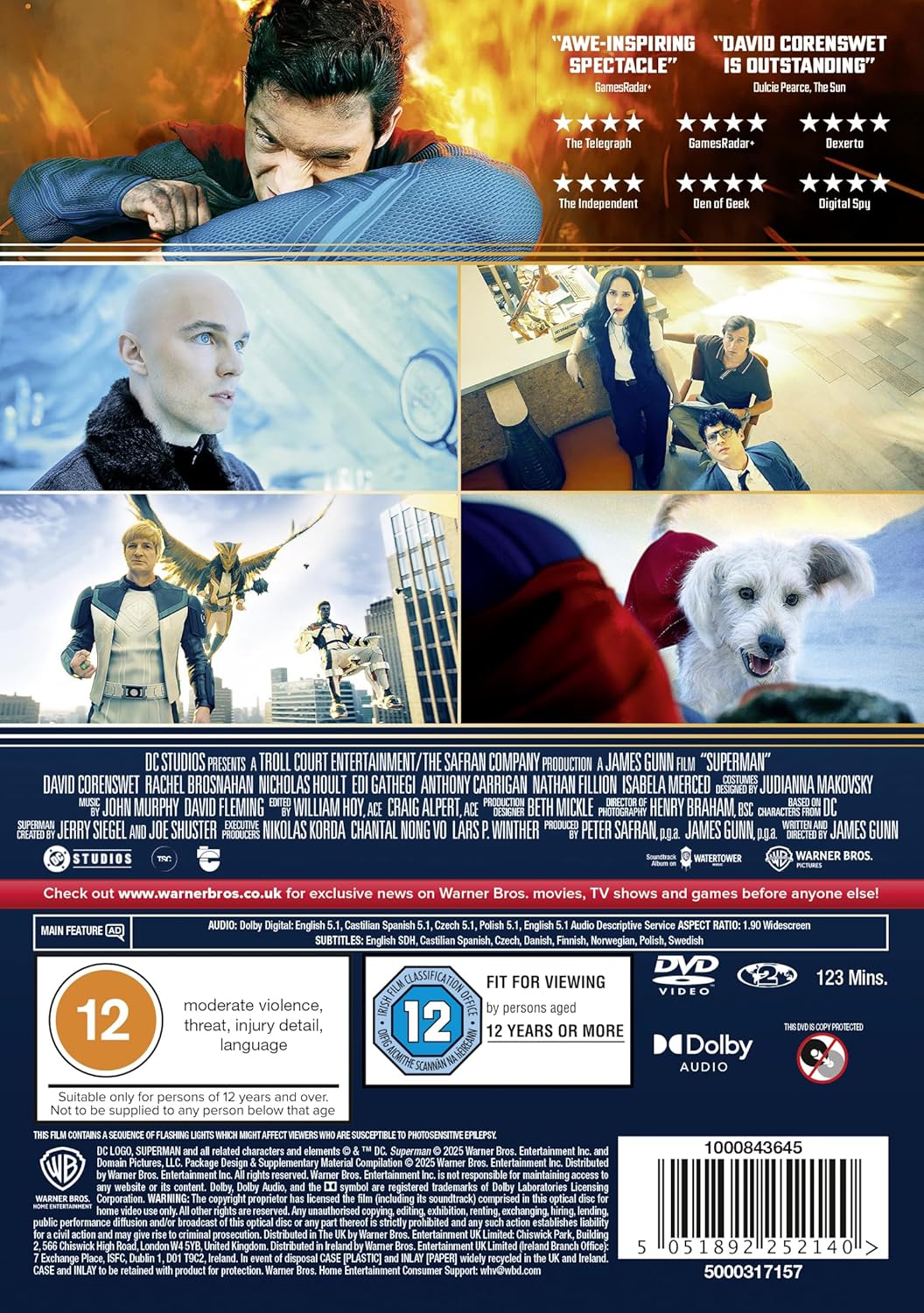 Superman soaring through a vivid blue sky—classic! The DVD cover pops with bold red letters, really draws you in. It’s a must-have for fans; can’t beat this nostalgia.