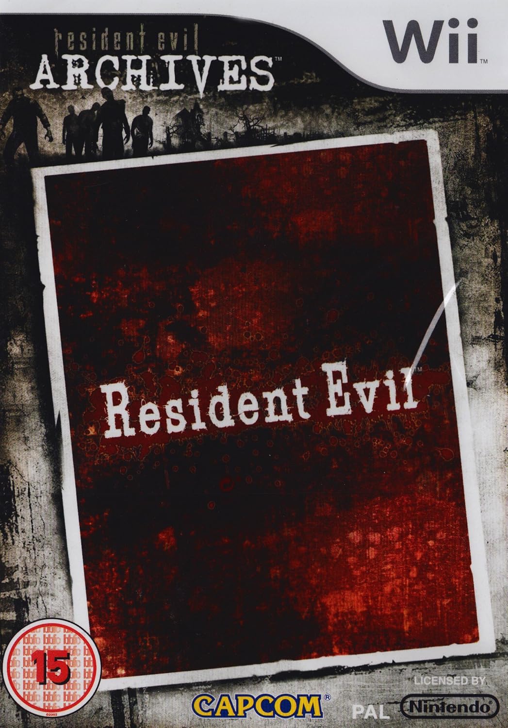 Nintendo Wii game case for Resident Evil—bold logo upfront, striking zombie artwork, the kind that sends chills. Perfect for fans who love a good scare.