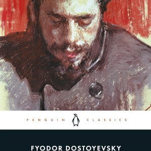 Paperback edition of "Demons" by Dostoevsky—moody cover, bold white letters. It’s got that dark vibe, perfect for late-night reading sessions or just staring at while you sip your coffee.