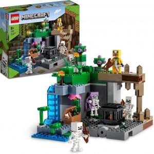 LEGO Minecraft Skeleton set—dive into a lively cave scene! Packed with three skeleton figures and a brave cave explorer. Plus, loads of buildable stuff to spark creativity. Perfect for unleashing your inner adventurer!
