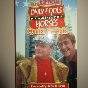 Vibrant box for the "Only Fools and Horses" quiz game—showcases all those classic characters and the unmistakable branding. Perfect for a night of banter and nostalgia with mates!