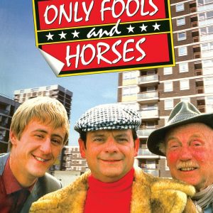 A bunch of "Only Fools and Horses" scripts sprawled across a rustic wooden table. The covers? Bright, bold, smashing colors—text that practically jumps out at you. Feels like the perfect mix of nostalgia and cheeky humour.